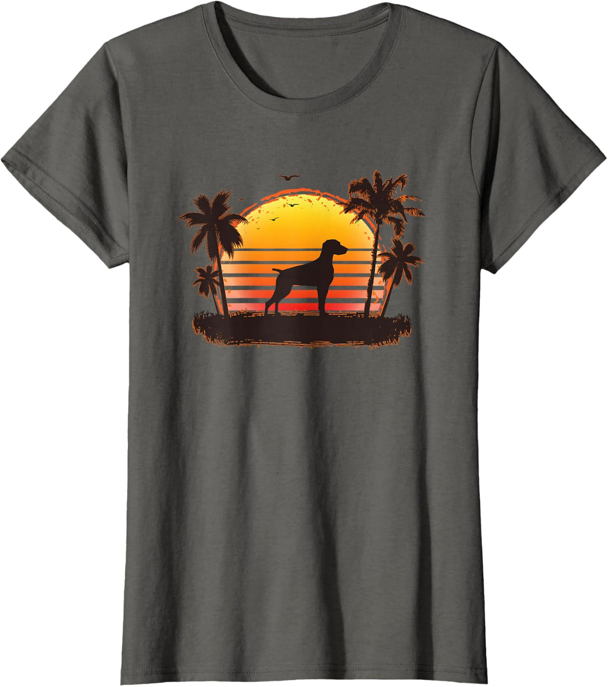 Weimaraner Dog Breed T-Shirt - Asphalt Grey