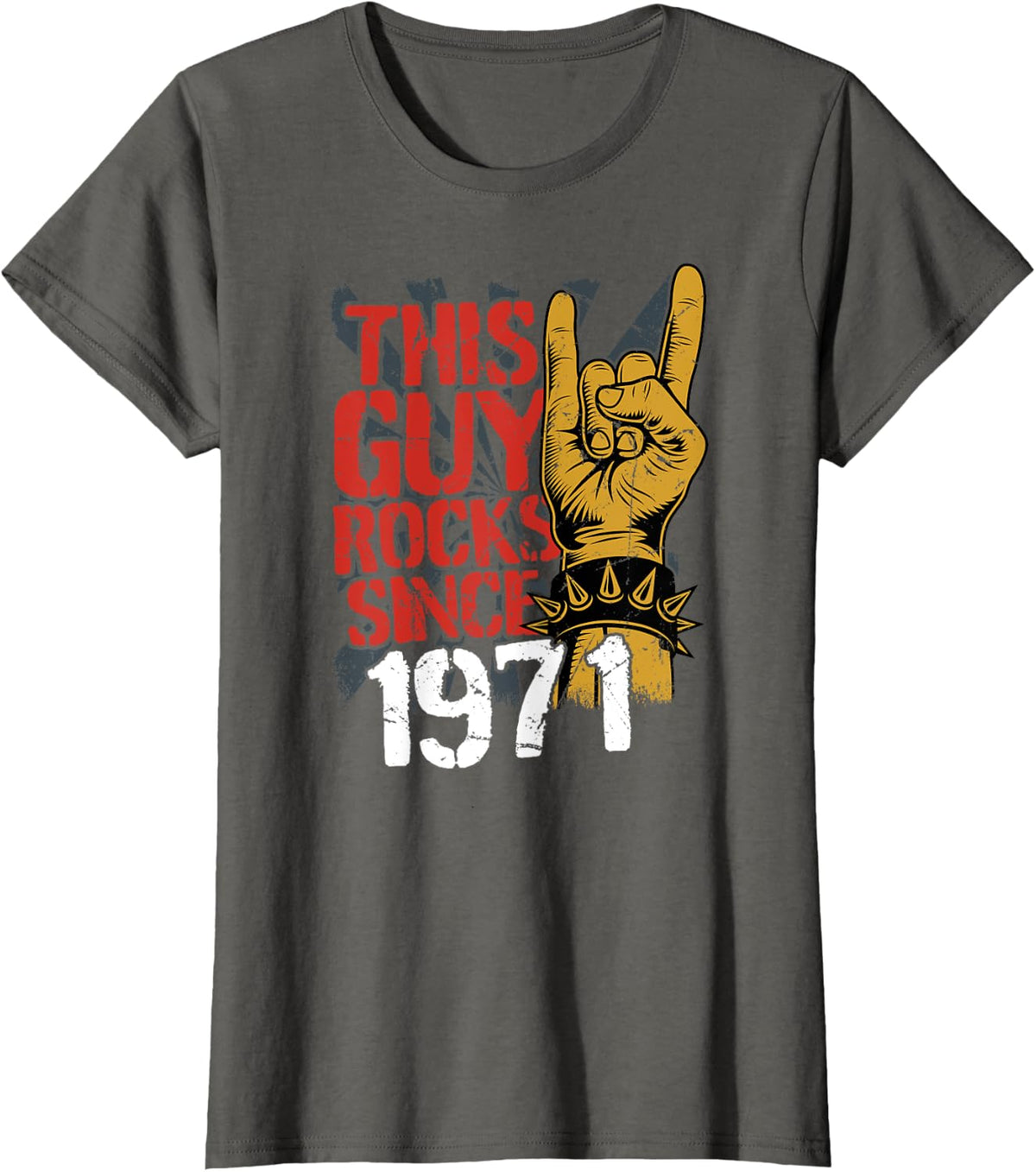 1971 vintage birthday Classic Rock music men gift T-Shirt - Asphalt Grey