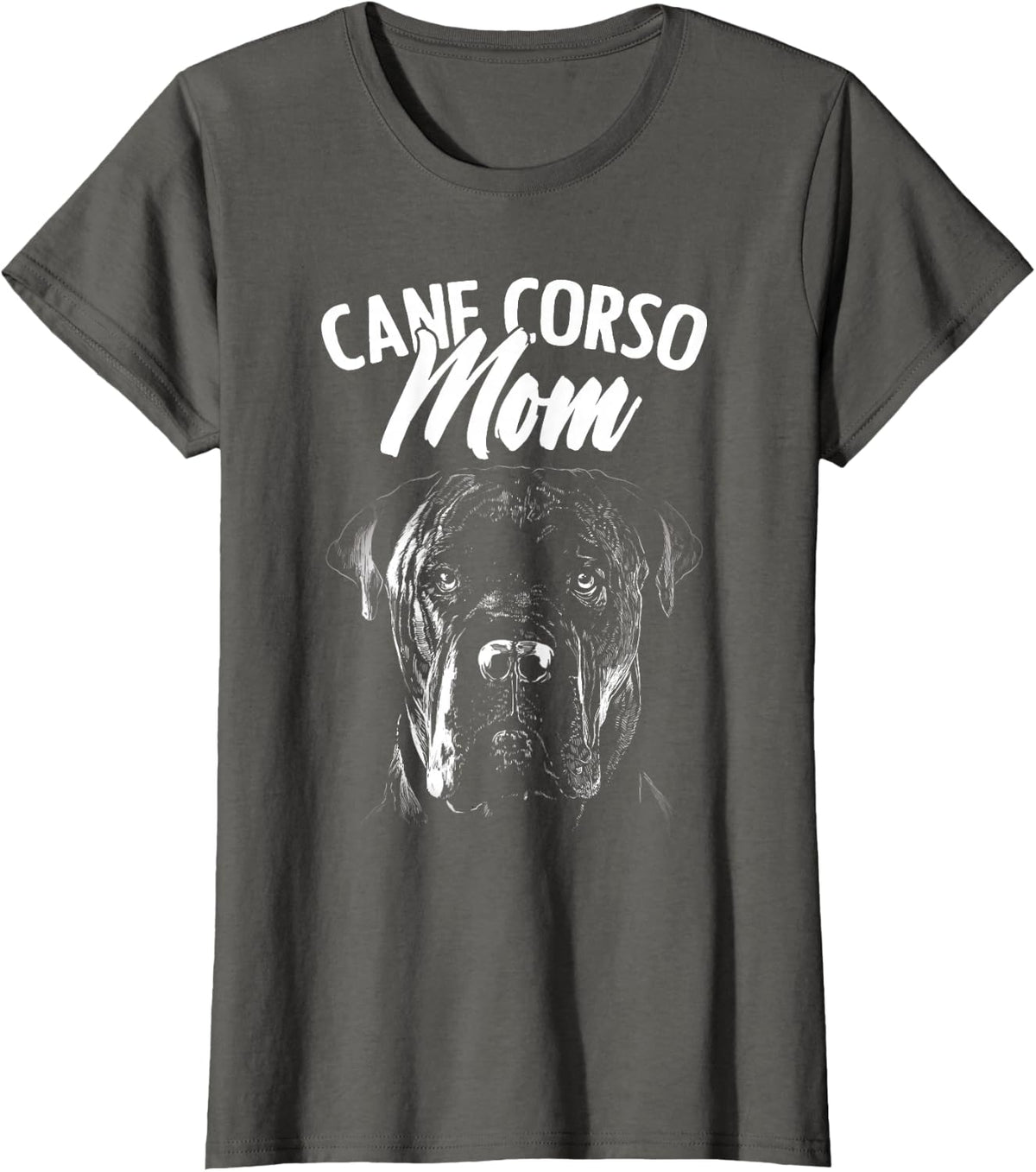 Cane Corso Mom Dog Owner T-Shirt - Asphalt Grey