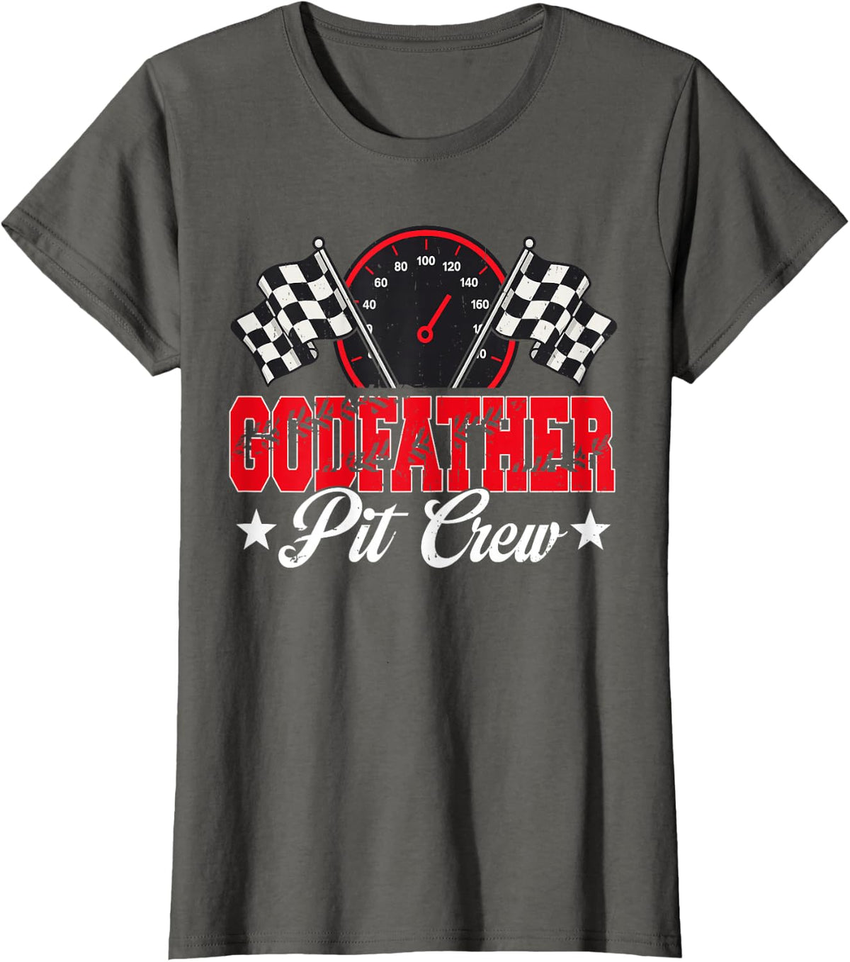Race Car Birthday Party Racing Family Godfather Pit Crew T-Shirt - Asphalt Grey