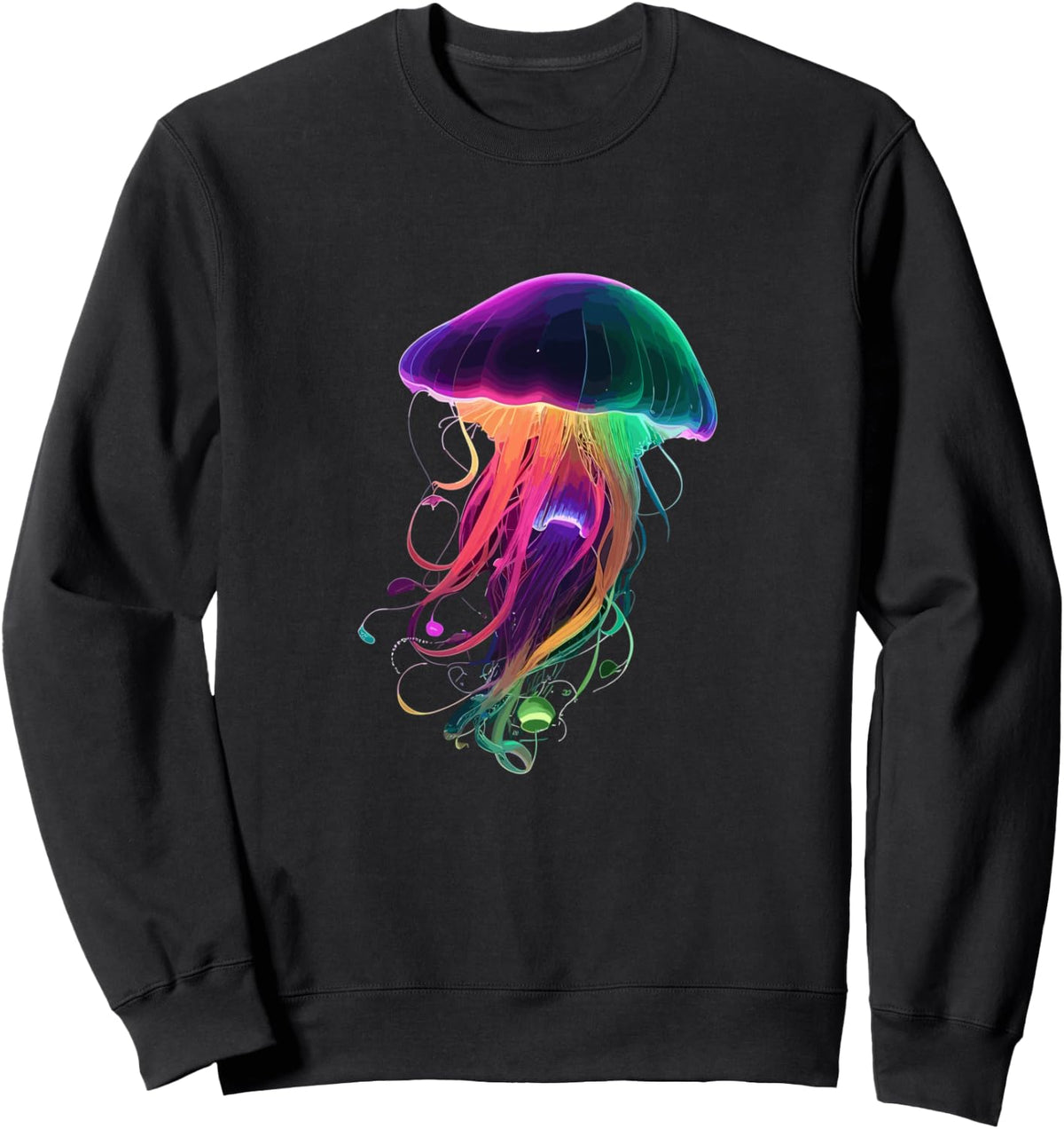 Luminous Jellyfish Sweatshirt - Adult Unisex Black