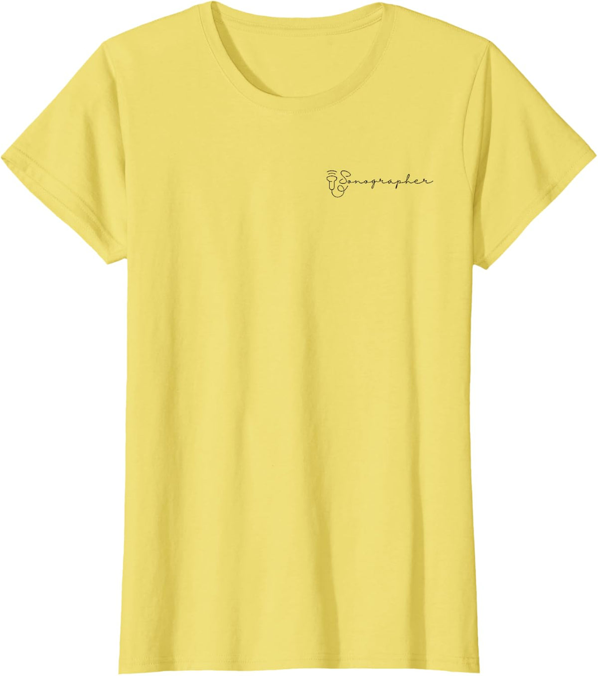 Sonographer (Ultrasound Technologist) T-Shirt - Lemon Yellow