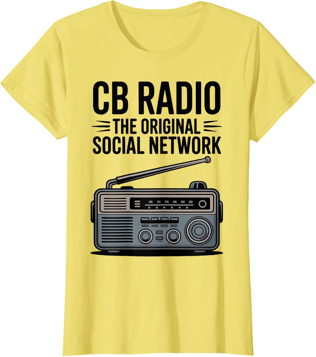 Ham Radio CB Radio System Communication Technician T-Shirt - Lemon Yellow