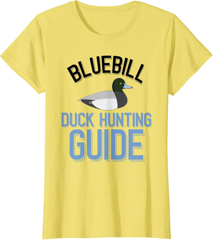 Duck Hunter Bluebill Hunting Guide T-Shirt - Lemon Yellow