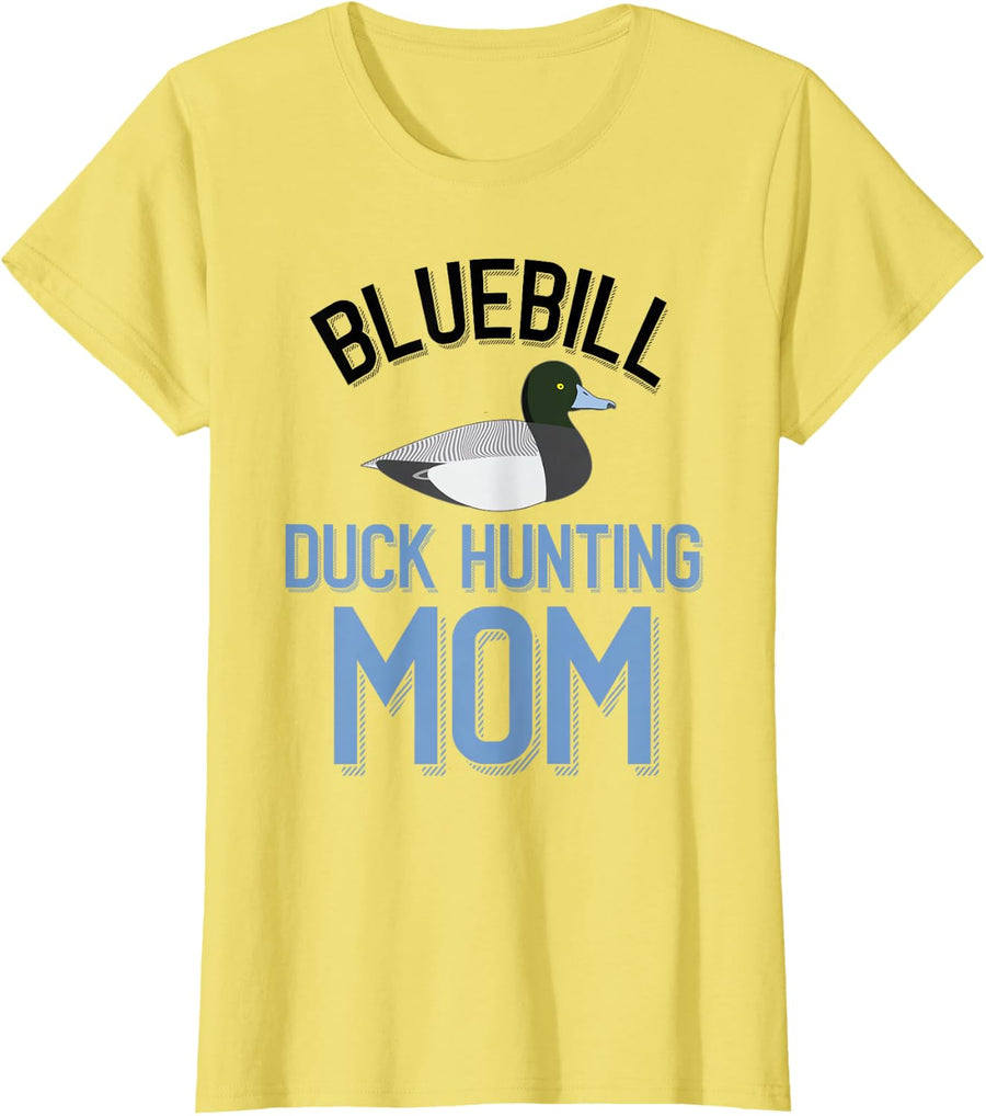 Duck Hunter Bluebill Hunting Mom T-Shirt - Lemon Yellow