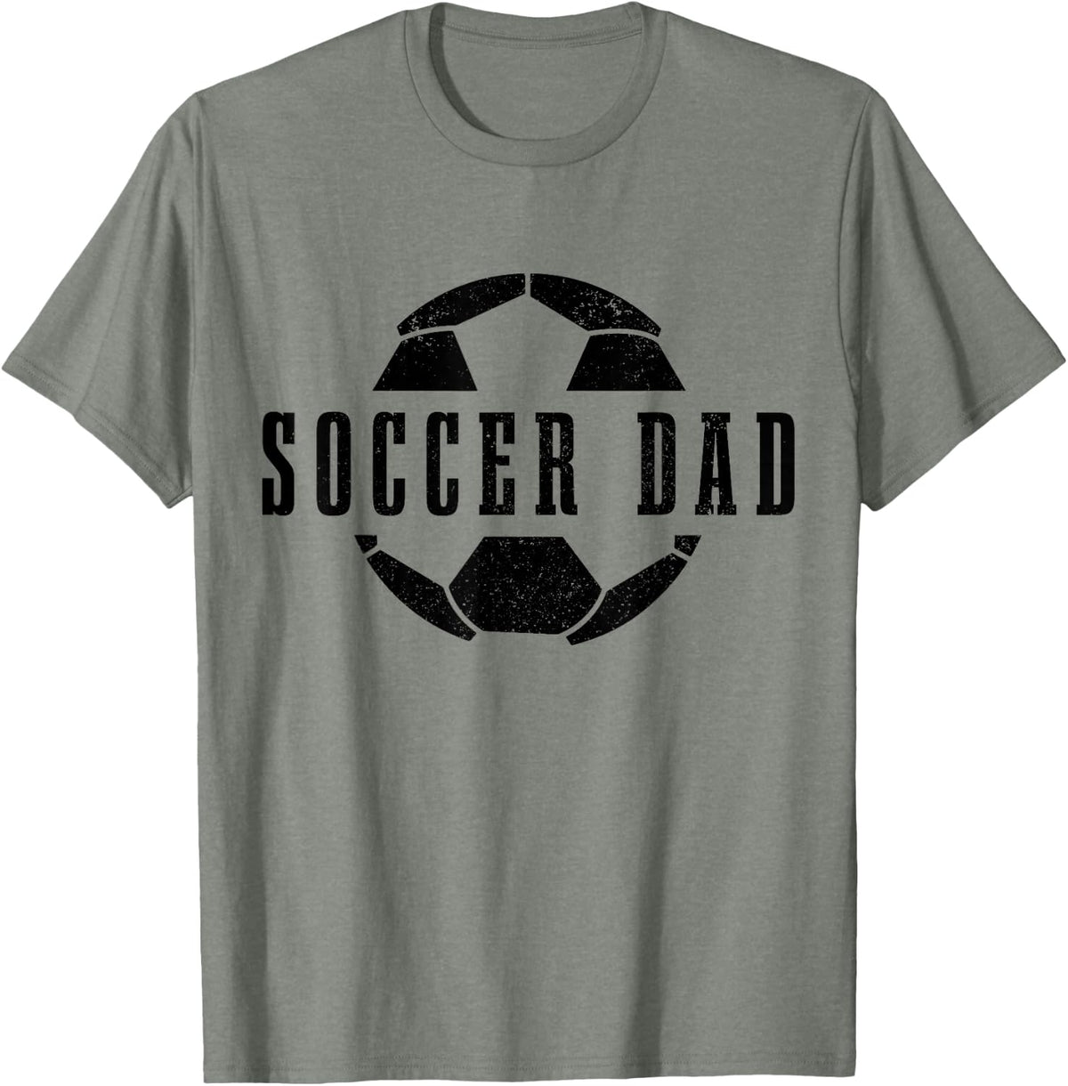 Soccer Dad Boys Girls Father's Day Soccer Player T-Shirt - Olive Heather