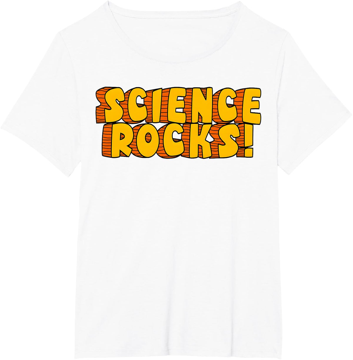 Science Rocks Retro STEM Teacher Science Nerd Joke T-Shirt - White