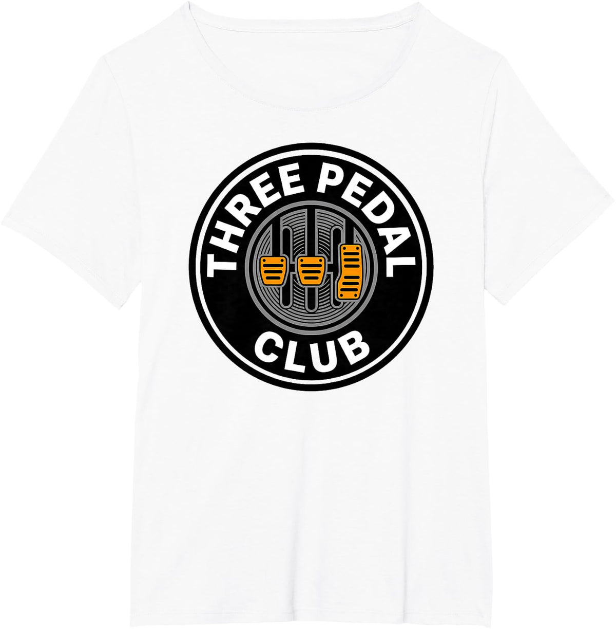 Manual Transmission Three Pedal Club Car Enthusiast T-Shirt - White