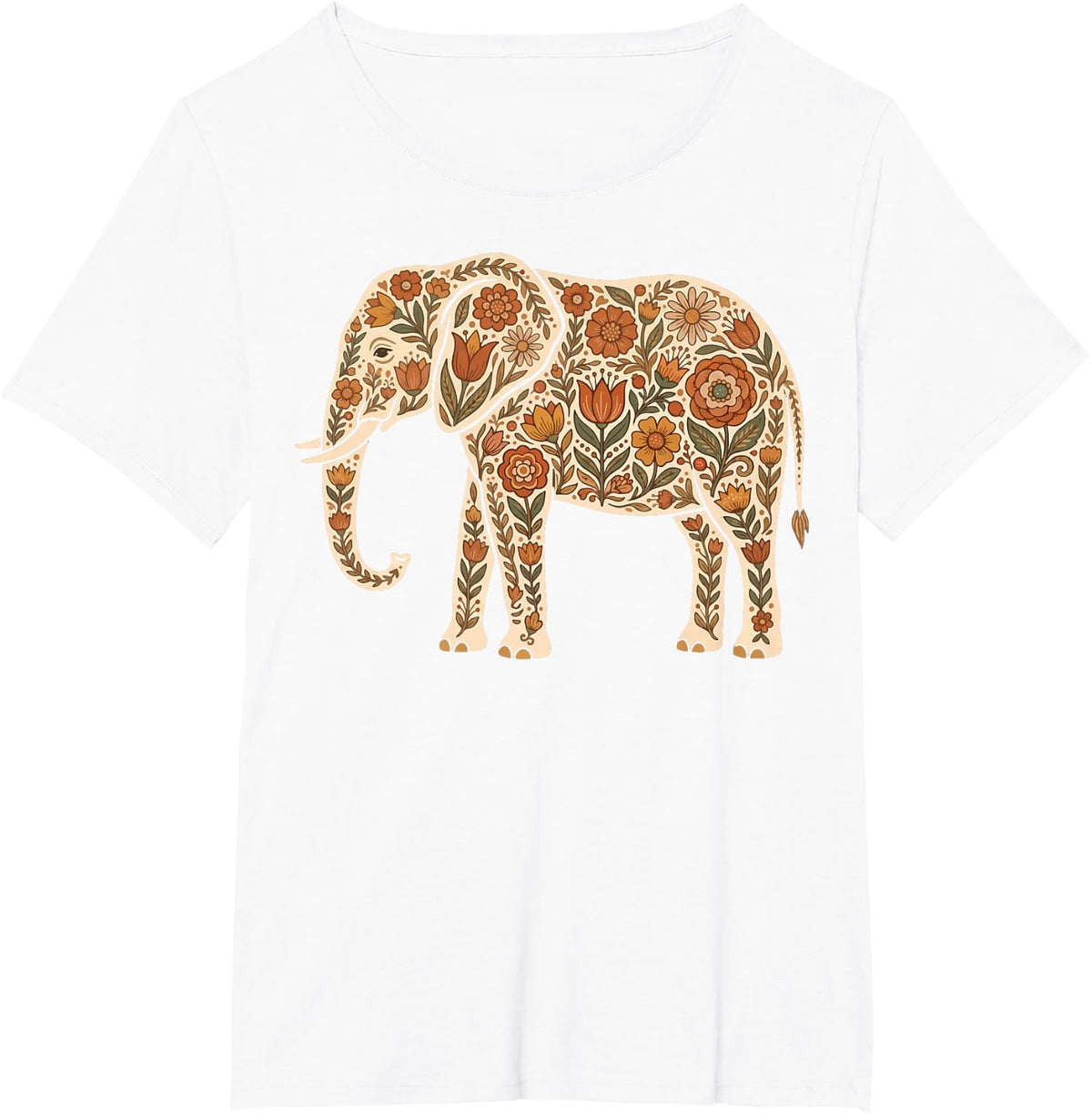 Elephant Floral T-Shirt - White