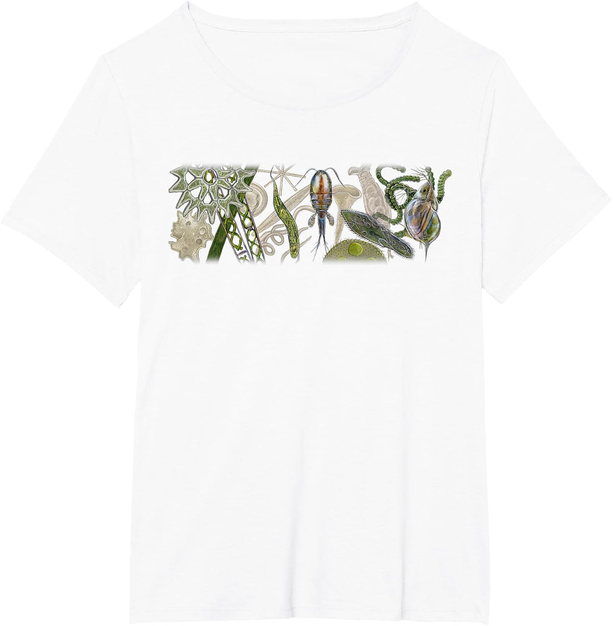 Aquatic Invertebrates And Microorganisms Science Biology T-Shirt - White