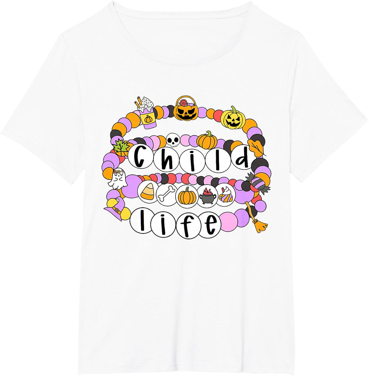Bracelet Child Life Specialist CCLS CLS Therapy Halloween T-Shirt - White