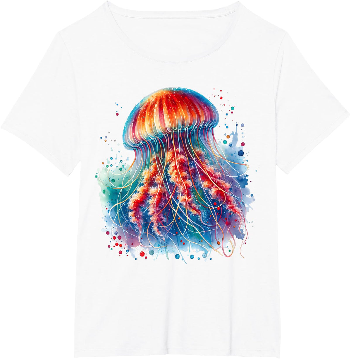 Jellyfish Design T-Shirt - White