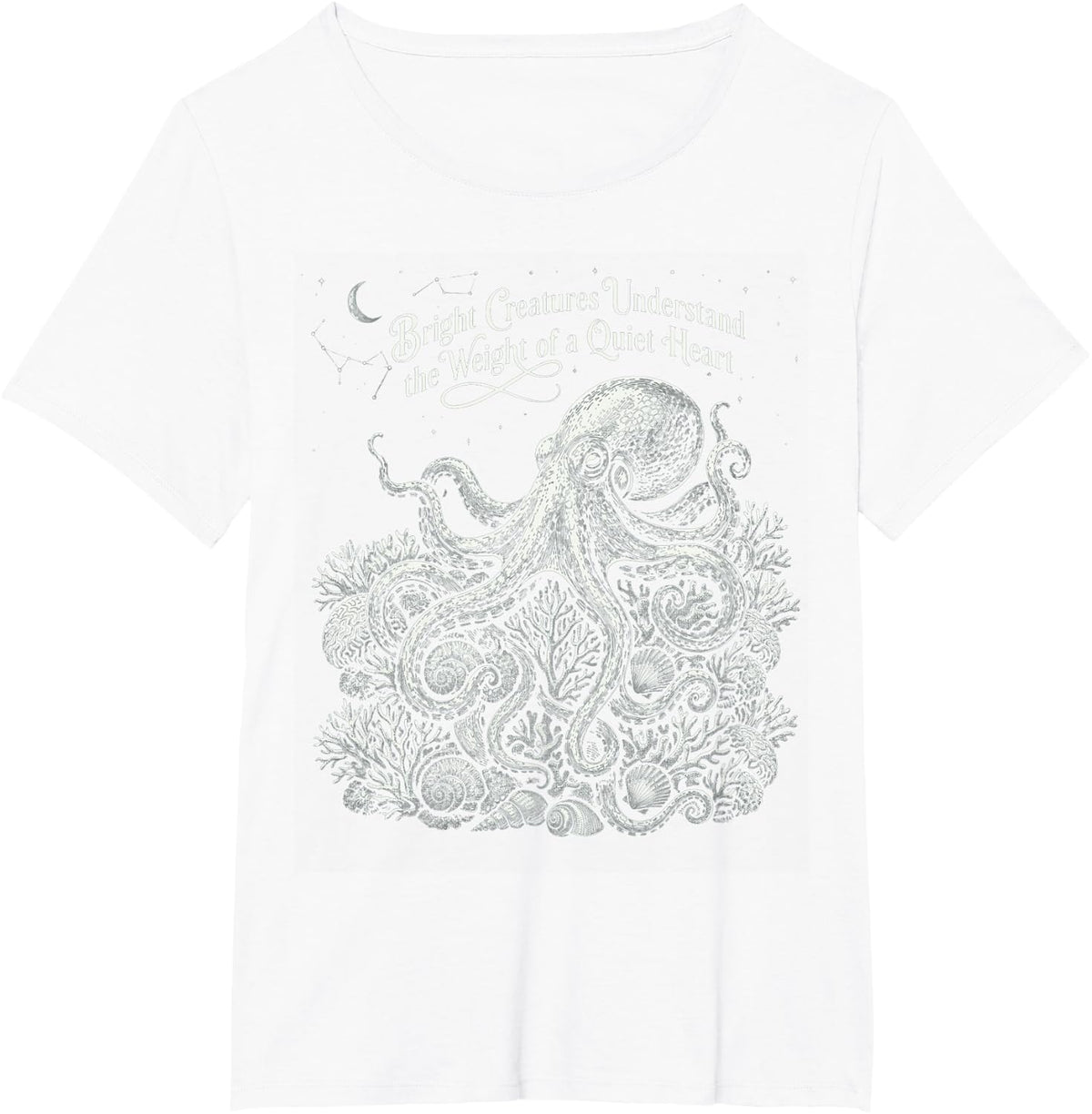 Bright Creatures Understand the Weight of a Quiet Heart T-Shirt - White