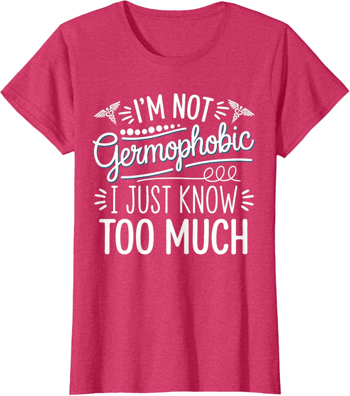 Infection Control Disinfect Germs Infection Control Nurse T-Shirt - Red Heather