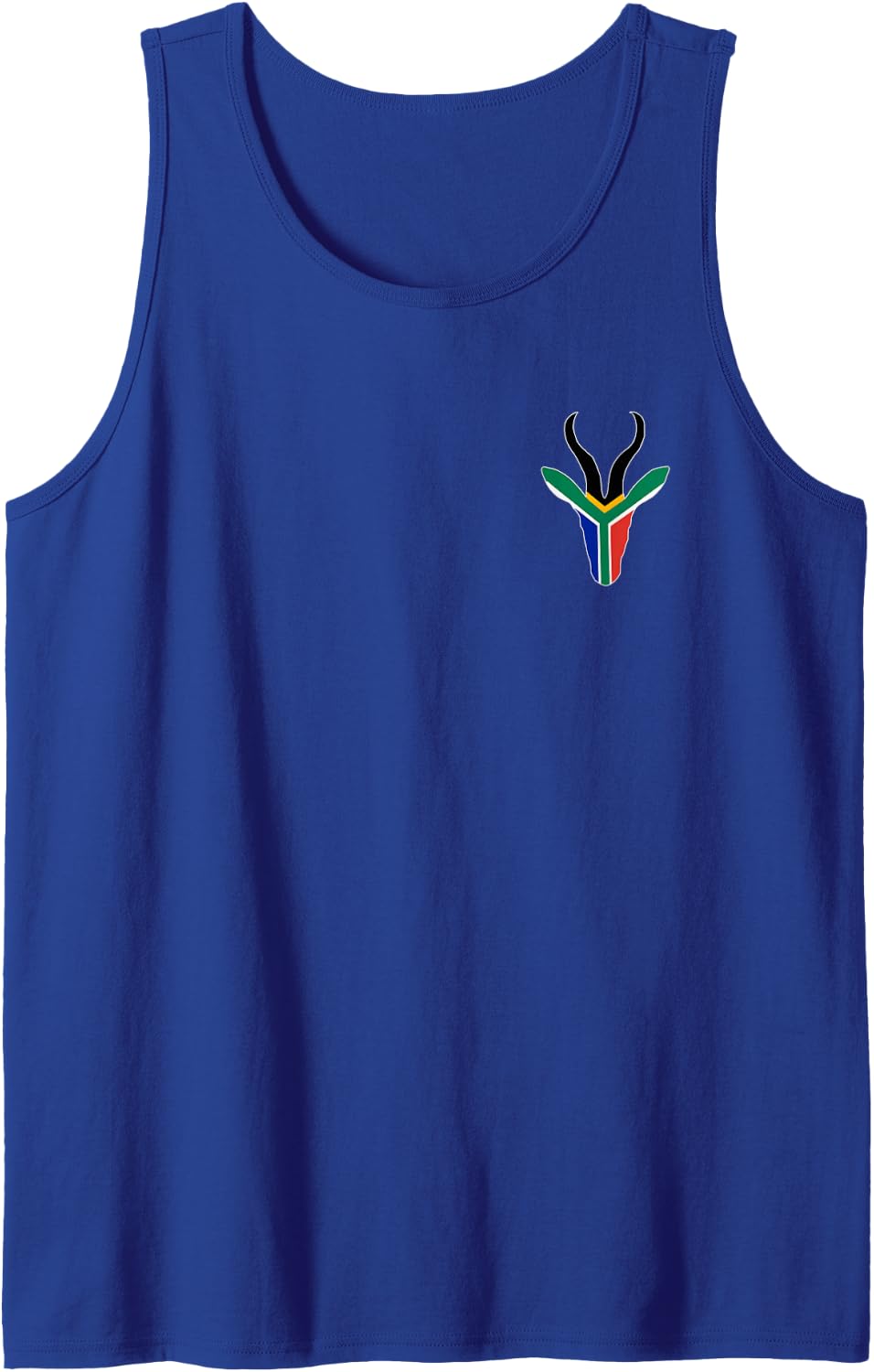 South African Bokke Rugby South Africa Flag Colors Tank Top - Royal Blue