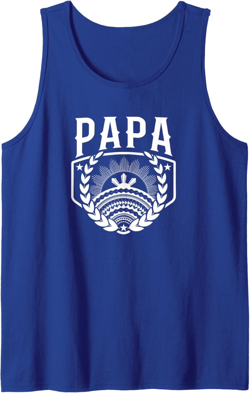 Papa Family Matching Filipino Tribal Tank Top - Royal Blue