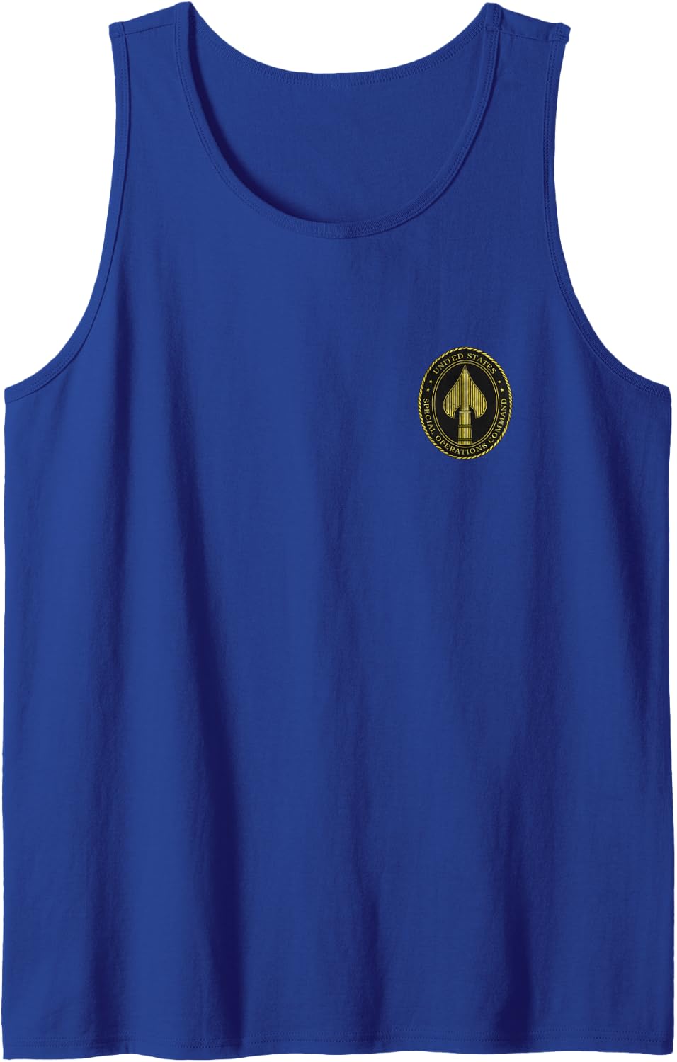 US Special Operations Command USSOCOM Logo Military Veteran Tank Top - Royal Blue