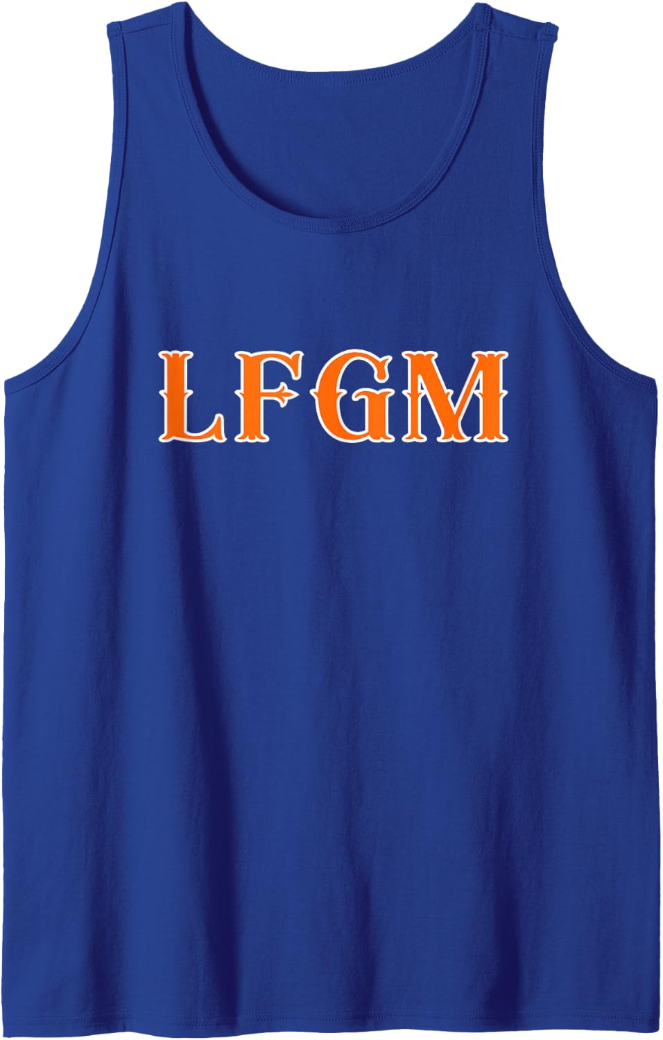LFGM Baseball Retro Fan Vintage Tank Top - Royal Blue