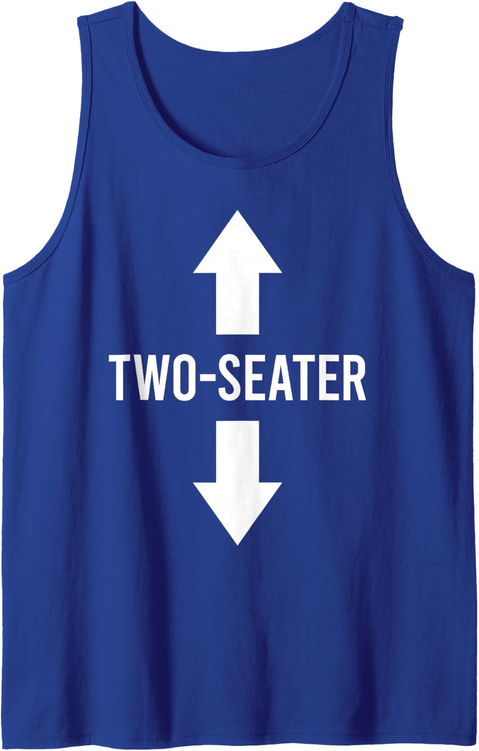 Two Seater, Two-Seater, 2 Seater Tank Top - Royal Blue