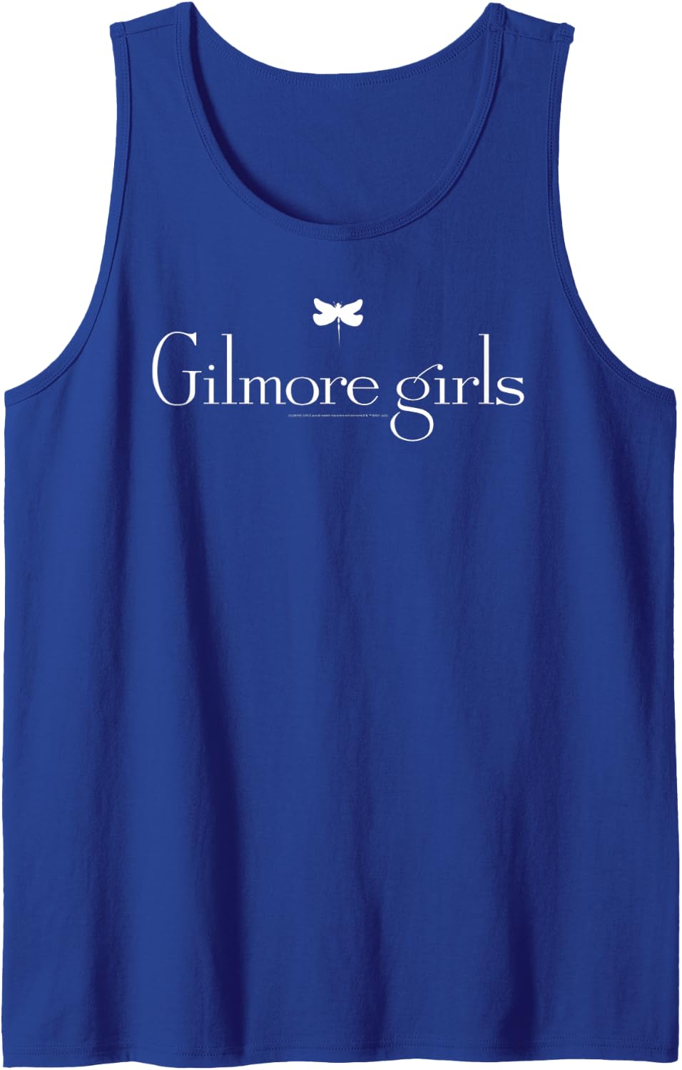 Gilmore Girls Dragonfly Inn Hotel Minimalistic Logo Sleeveless Tank Top - Royal Blue