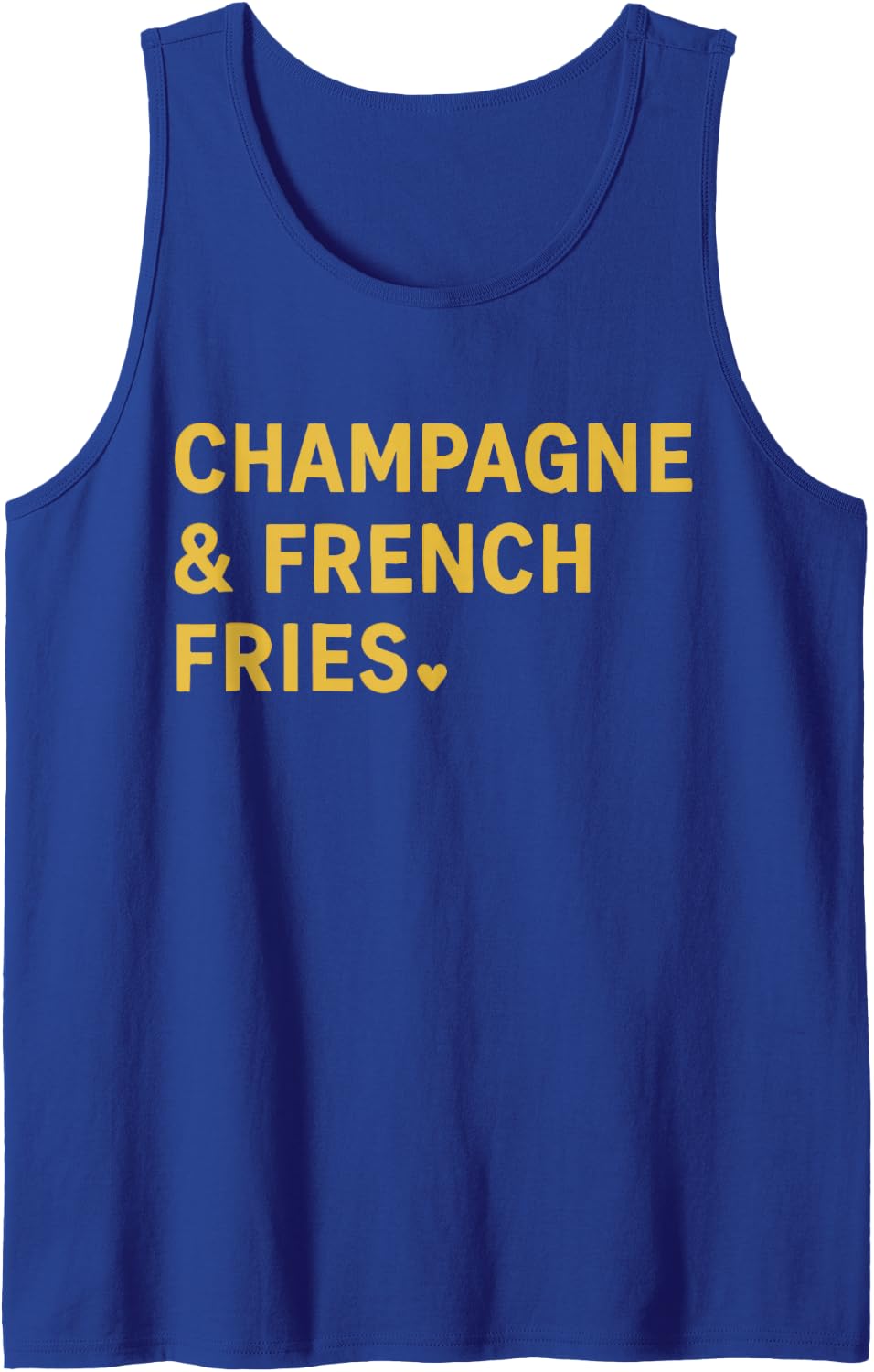 Champagne And French Fries Tank Top - Royal Blue