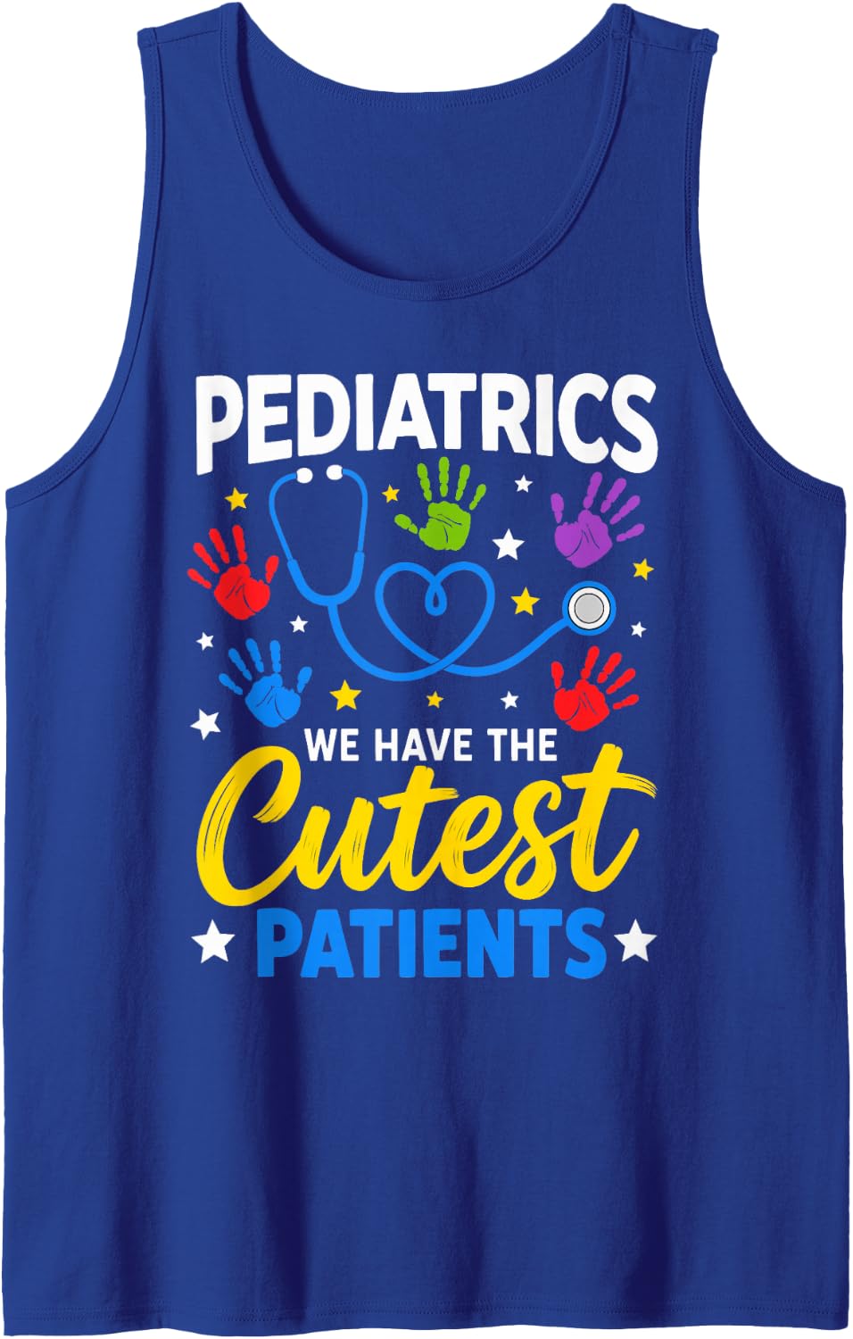 Pediatrics Cutest Patients Pediatrician Nurse Women Sleeveless Tank Top - Royal Blue