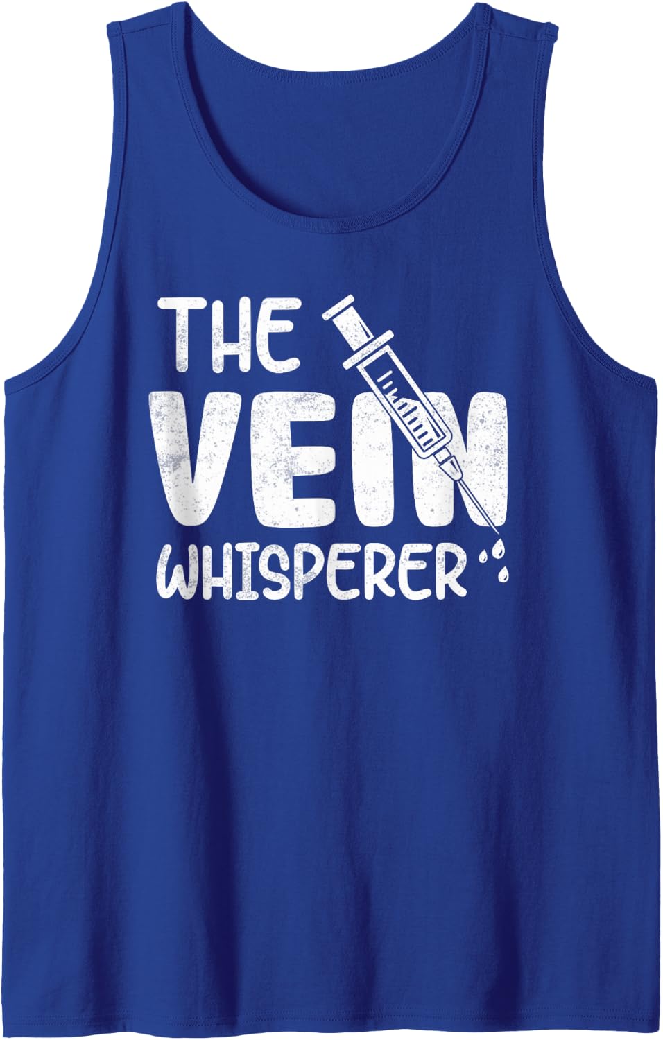 Funny The Vein Whisperer Phlebotomist Phlebotomy Technician Sleeveless Tank Top - Royal Blue