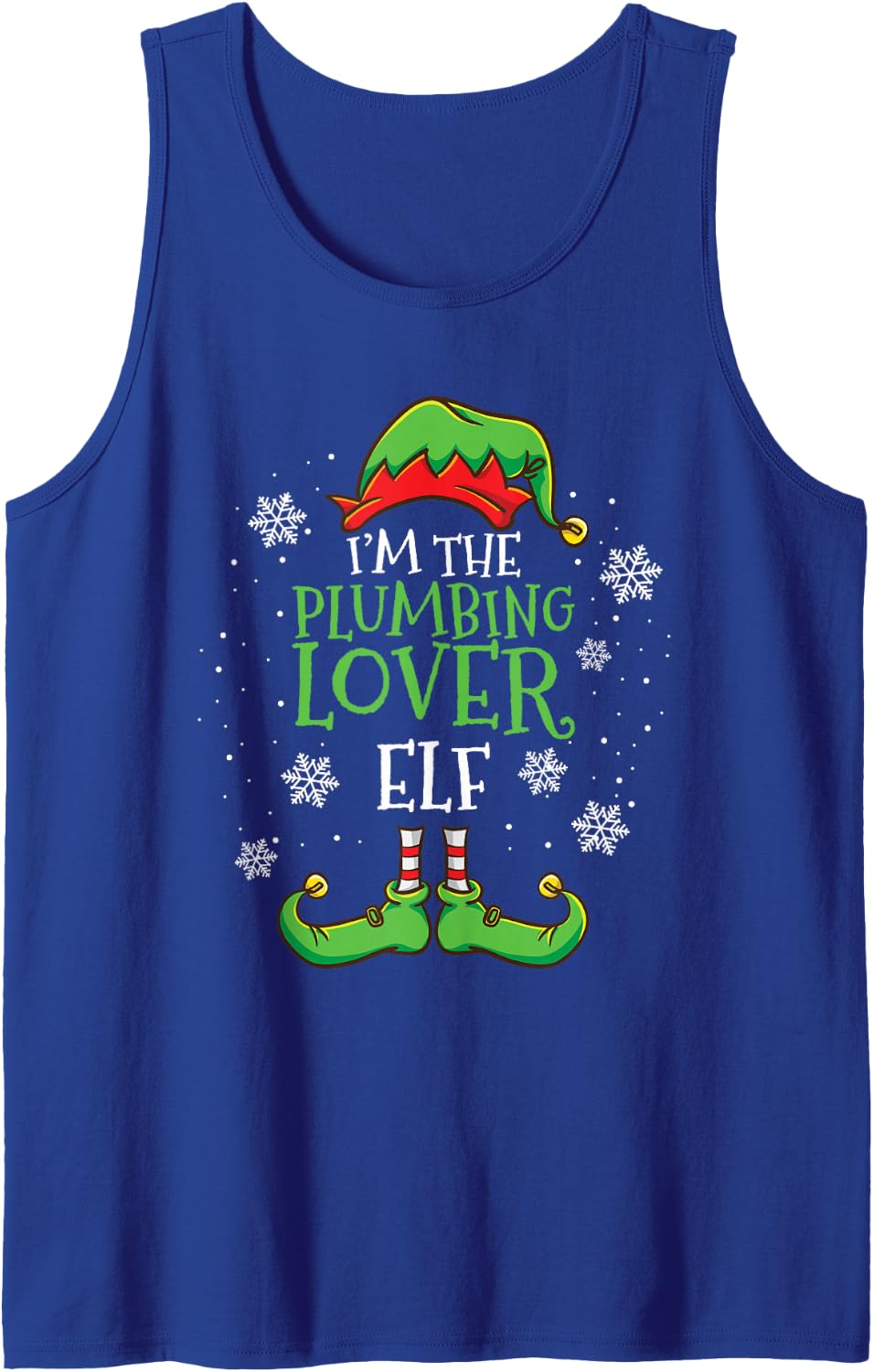 Im The Plumbing Lover Elf Christmas Plumber Tank Top - Royal Blue