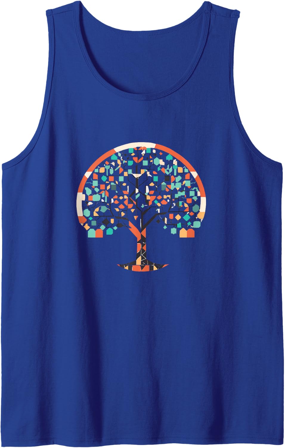 Techno Arboretum Sleeveless Tank Top - Royal Blue