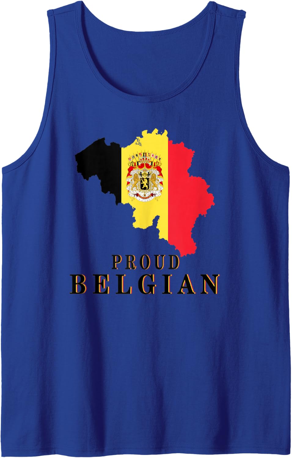 Belgium Flag Patriotic Men Women Kids Proud Belgian Tank Top - Royal Blue