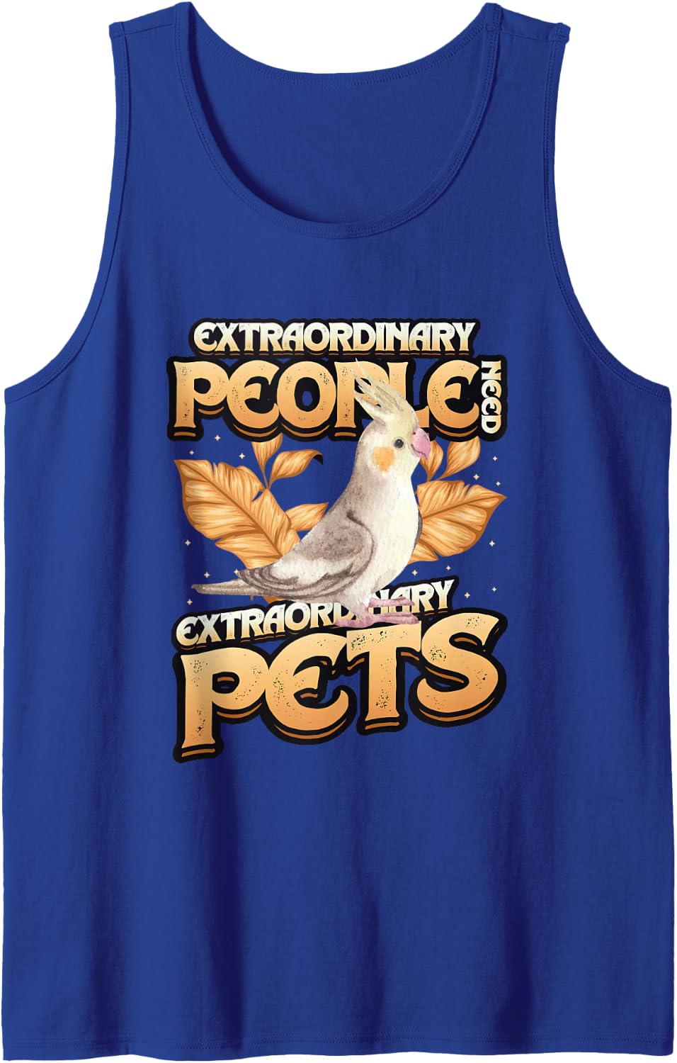 Pet Cockatiel Keepers Cockatiel Sleeveless Tank Top - Royal Blue