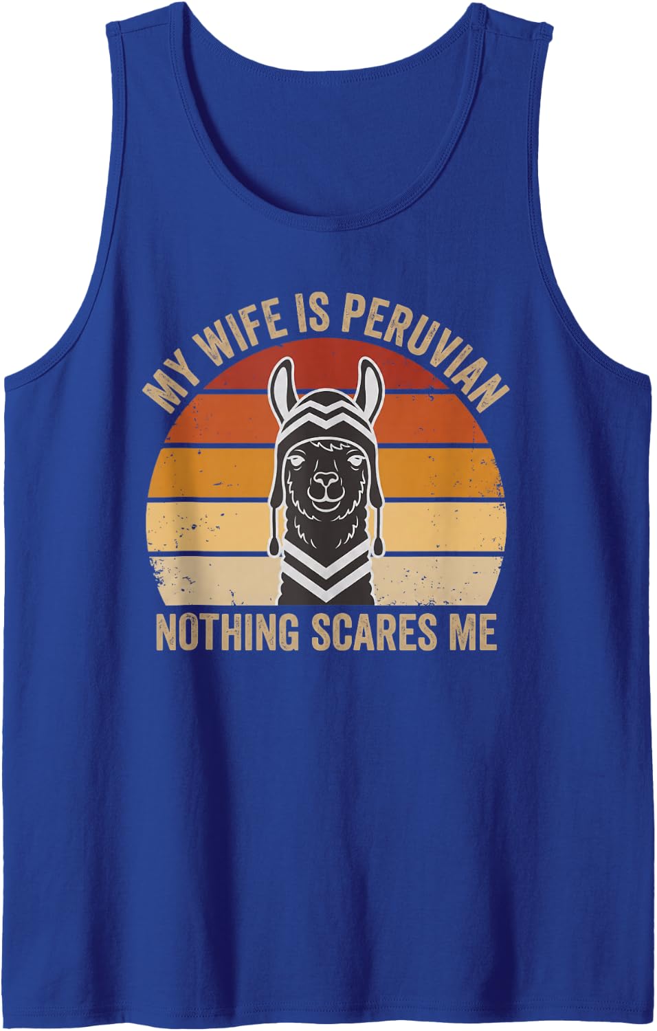 My Wife is Peruvian Proud and Loyal Peru Forever Strong Tank Top - Royal Blue