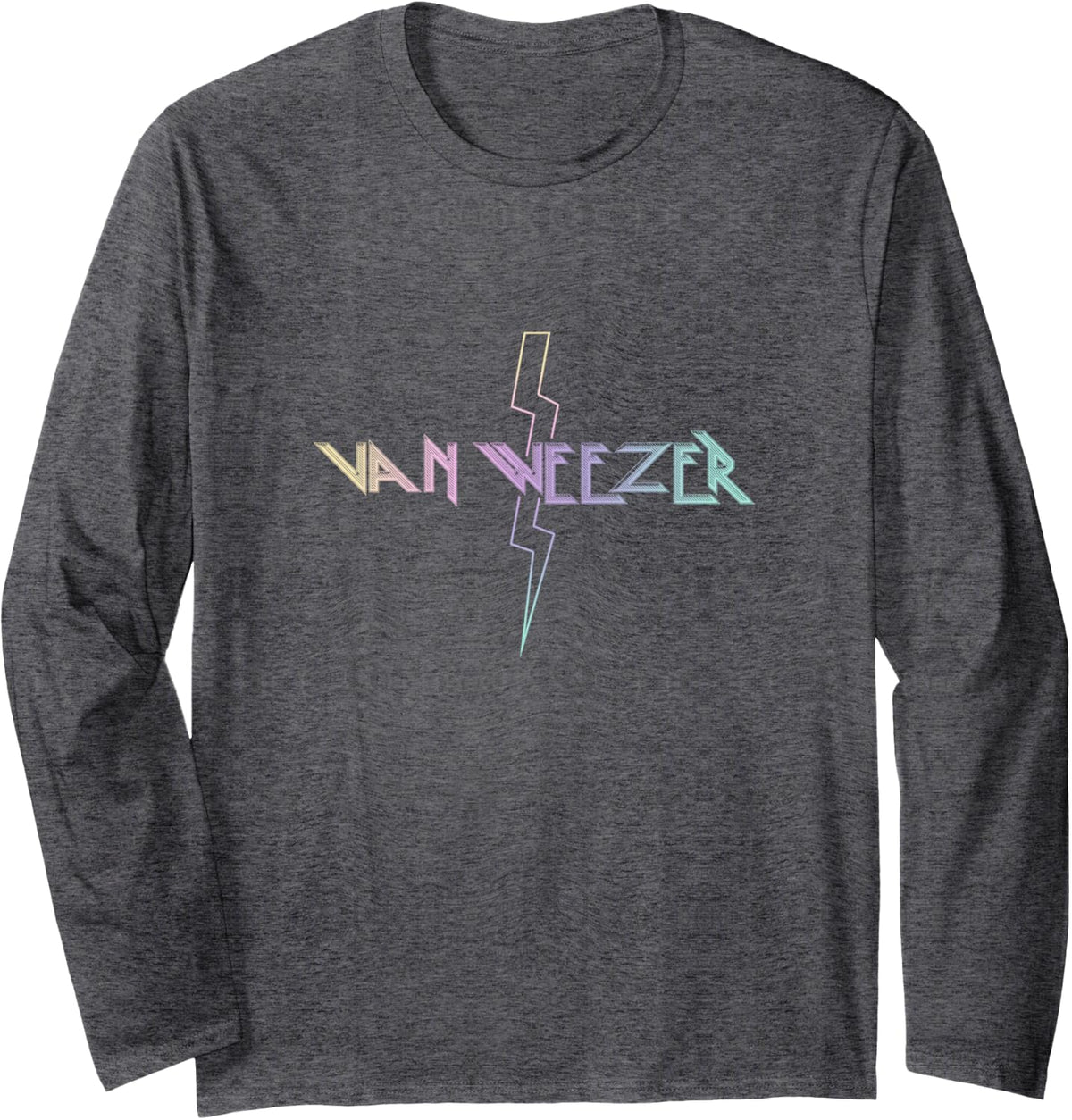 Weezer - Van Weezer Long Sleeve T-Shirt - Adult Unisex Dark Heather Grey
