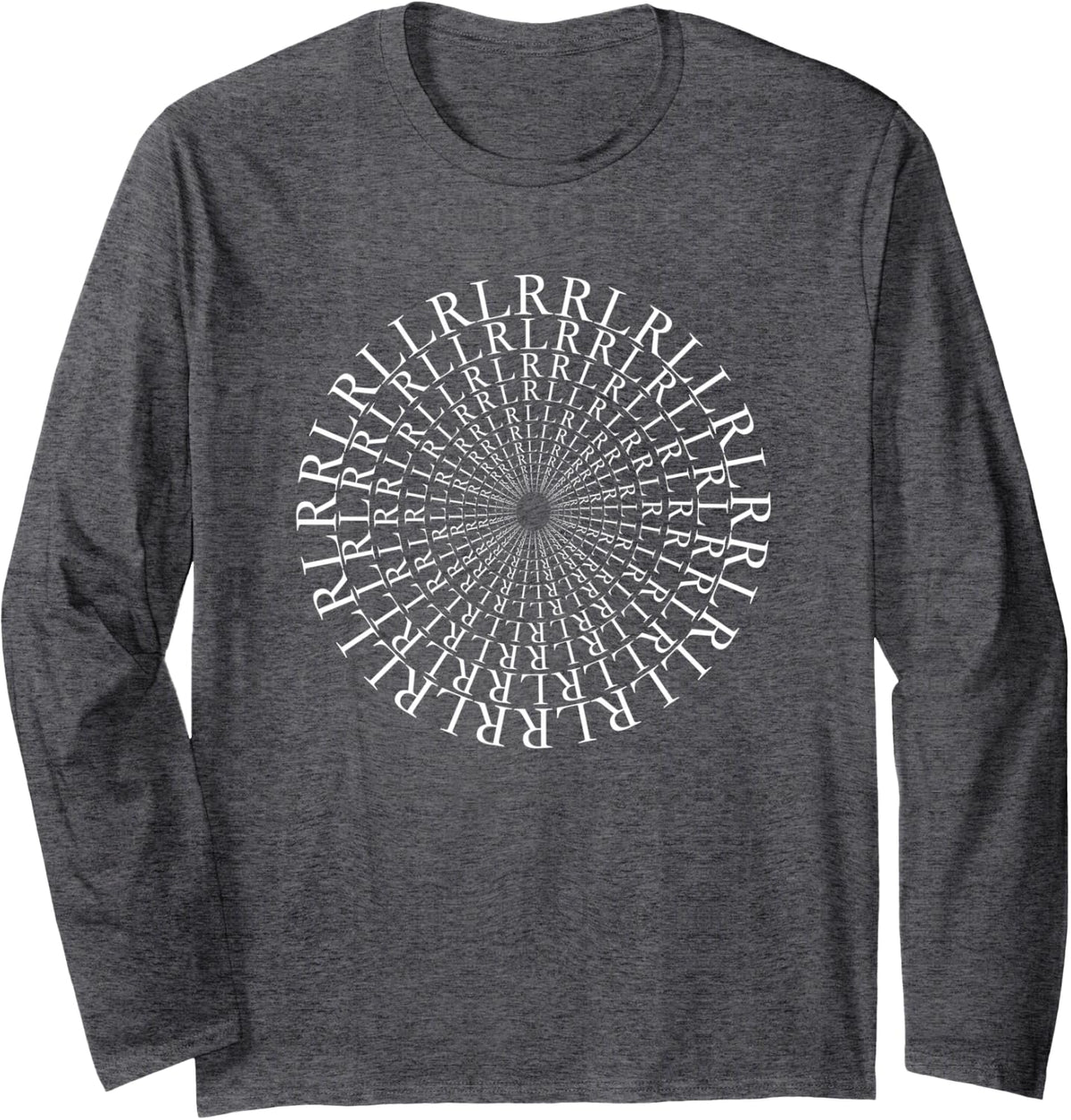 Paradiddle Variations Drummer Long Sleeve T-Shirt - Adult Unisex Dark Heather Grey