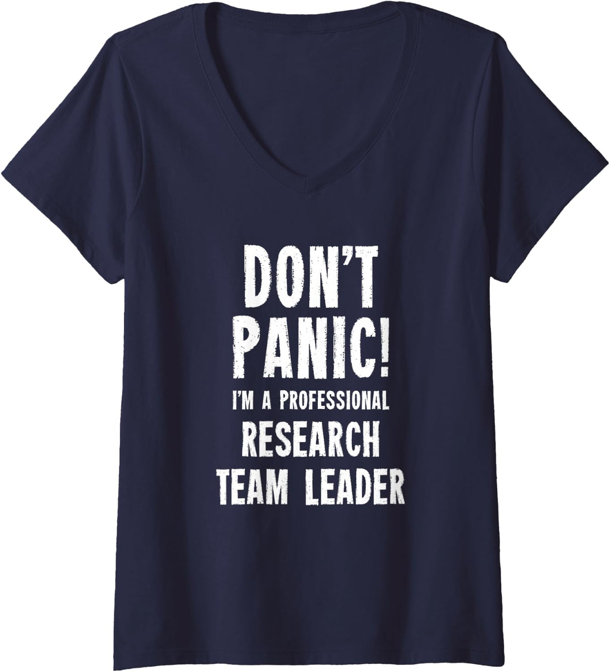 Women's Research Team Leader V-Neck T-Shirt - Navy Blue