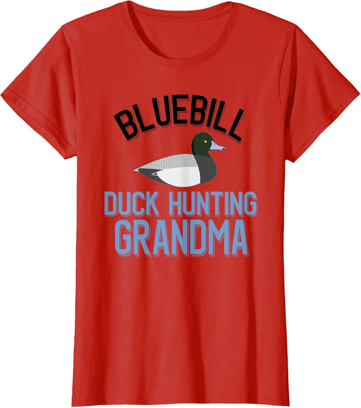 Duck Hunter Bluebill Hunting Grandma T-Shirt - Red