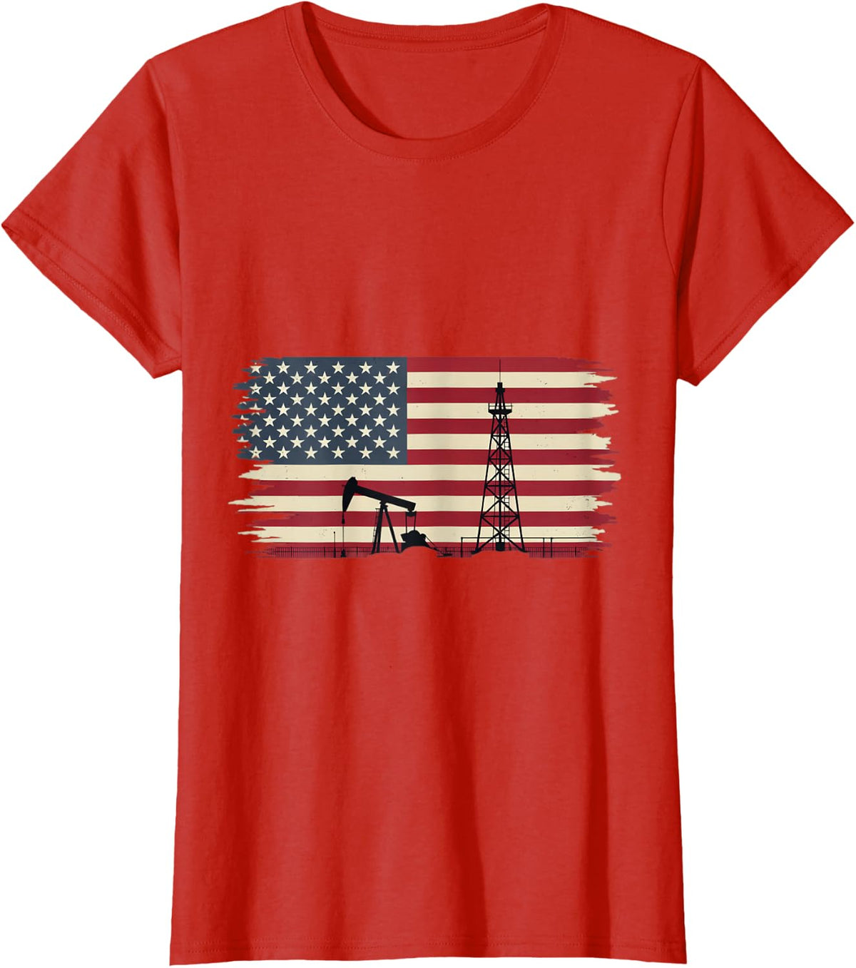 Funny Oilfield Rig Crew Drilling Humor T-Shirt - Red