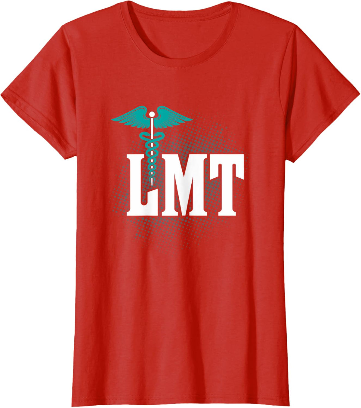LMT Licensed Massage Therapist Caduceus Gift T-Shirt - Red