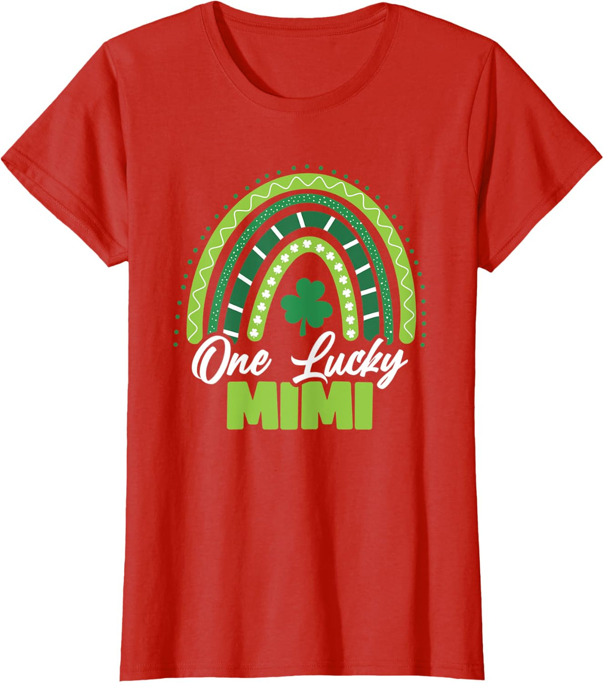 St Patricks Day One Lucky Mimi T-Shirt - Red