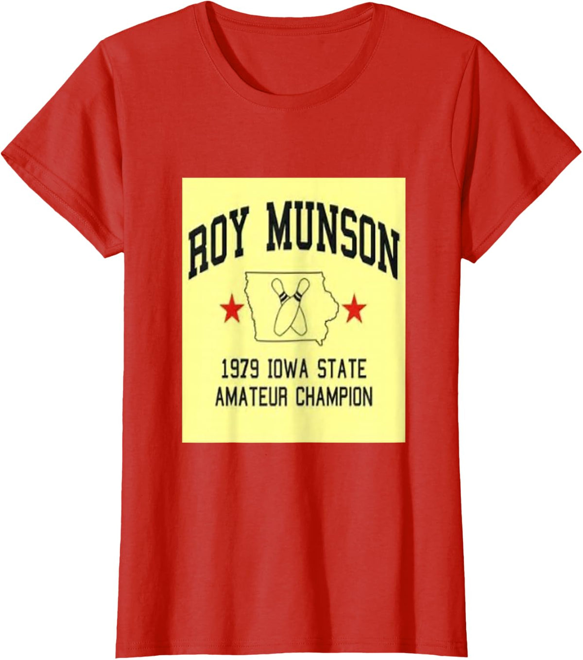 Roy Munson funny king pin bowling t shirt T-Shirt - Red