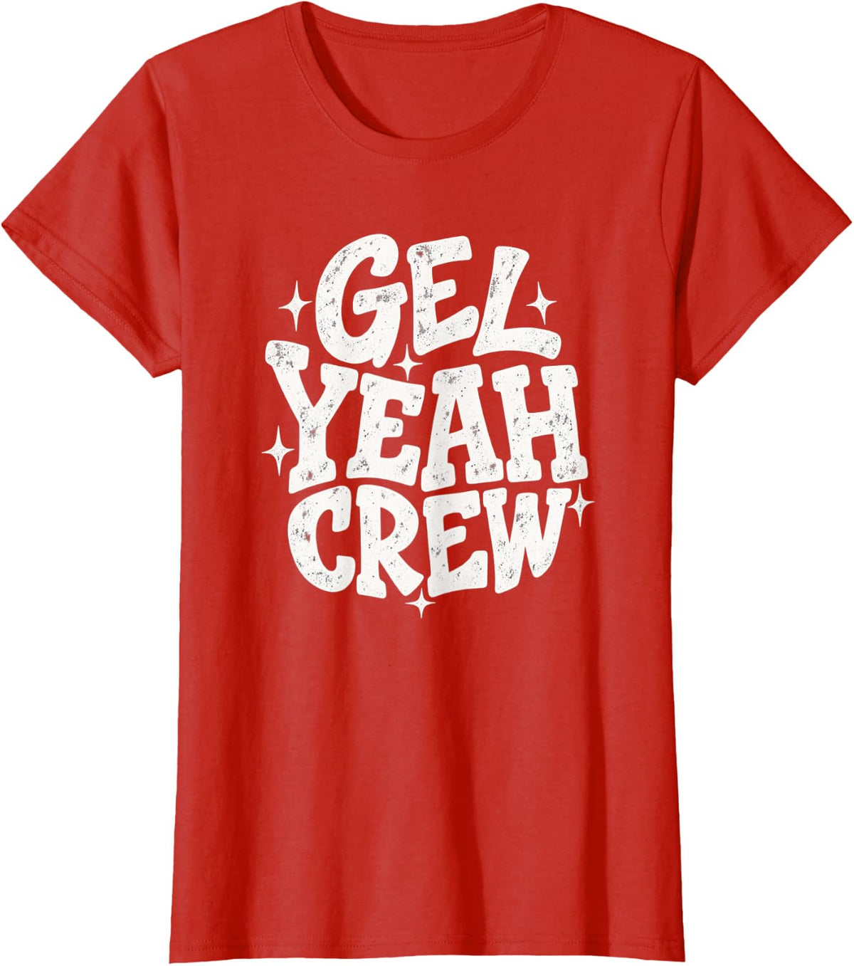 Gel Yeah Crew Sonographer Ultrasound Team Retro Joke T-Shirt - Red
