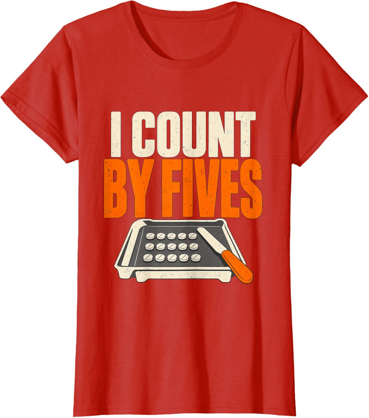 Pharmacy Tech Funny Pharmacist Pill Counting Tray Technician T-Shirt - Red