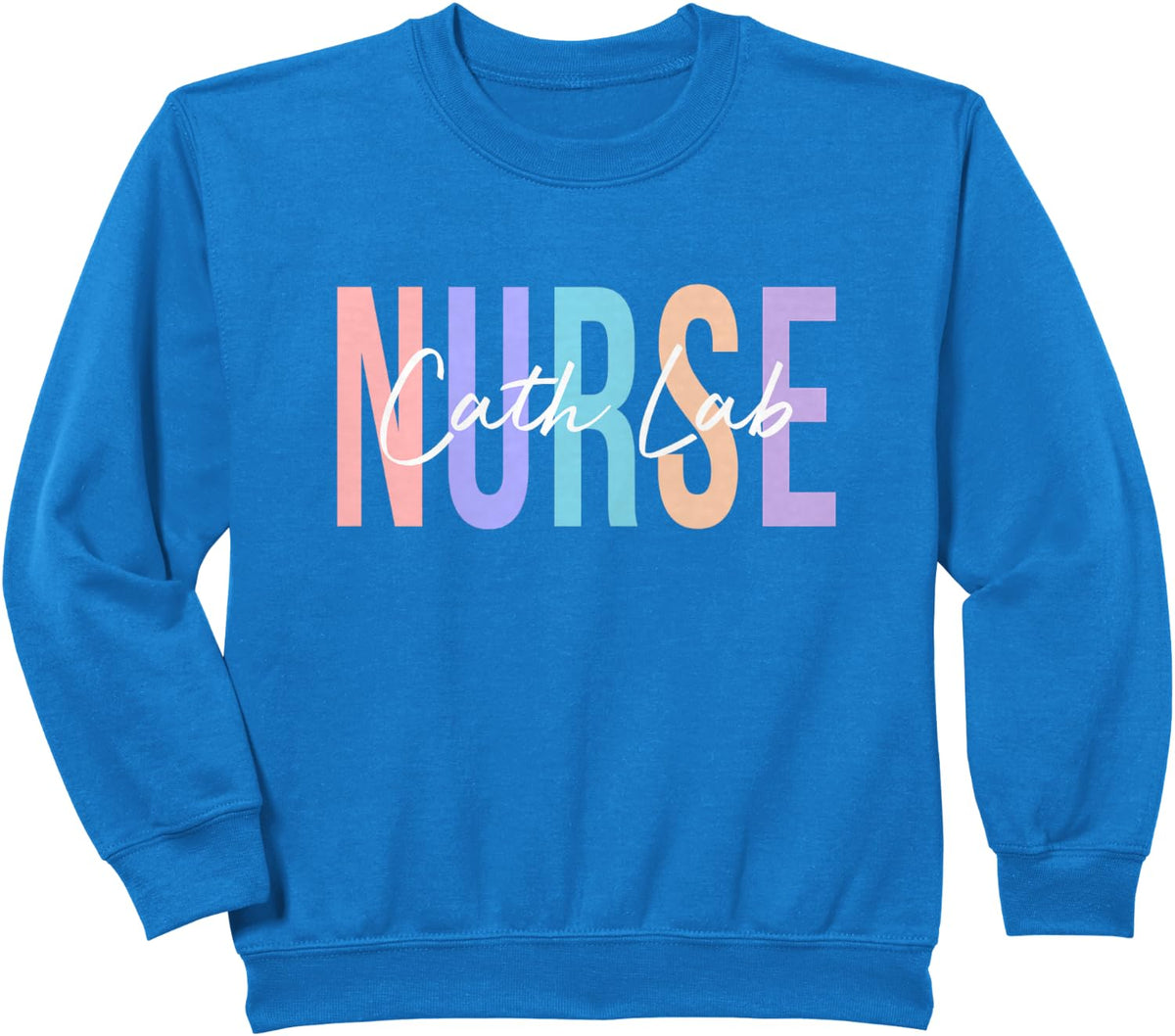 Cardiac Cath Lab Nurse EKG CVT Nursing Sweatshirt - Royal Blue