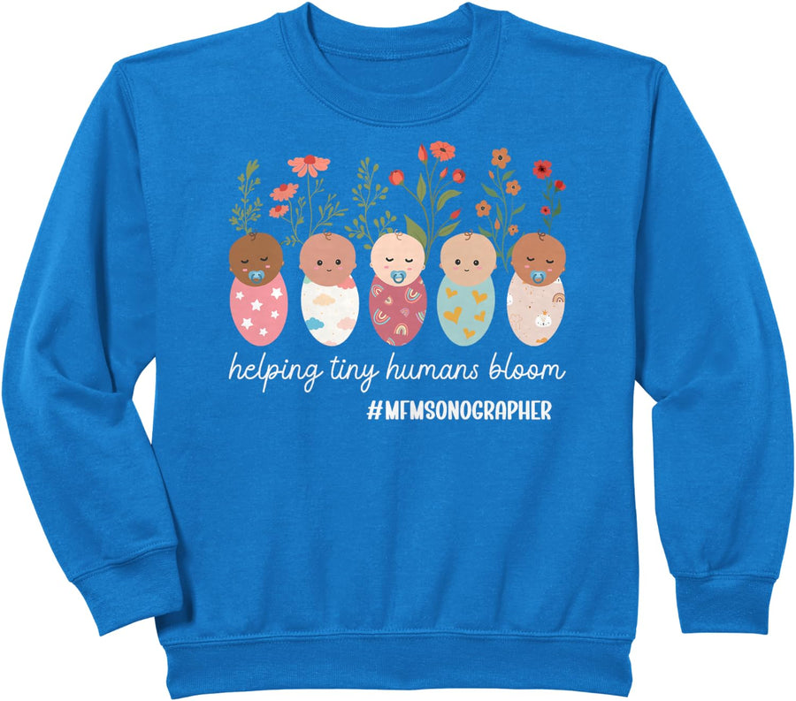 MFM Sonographer Best Maternal Fetal Medicine Sonographer Sweatshirt - Royal Blue