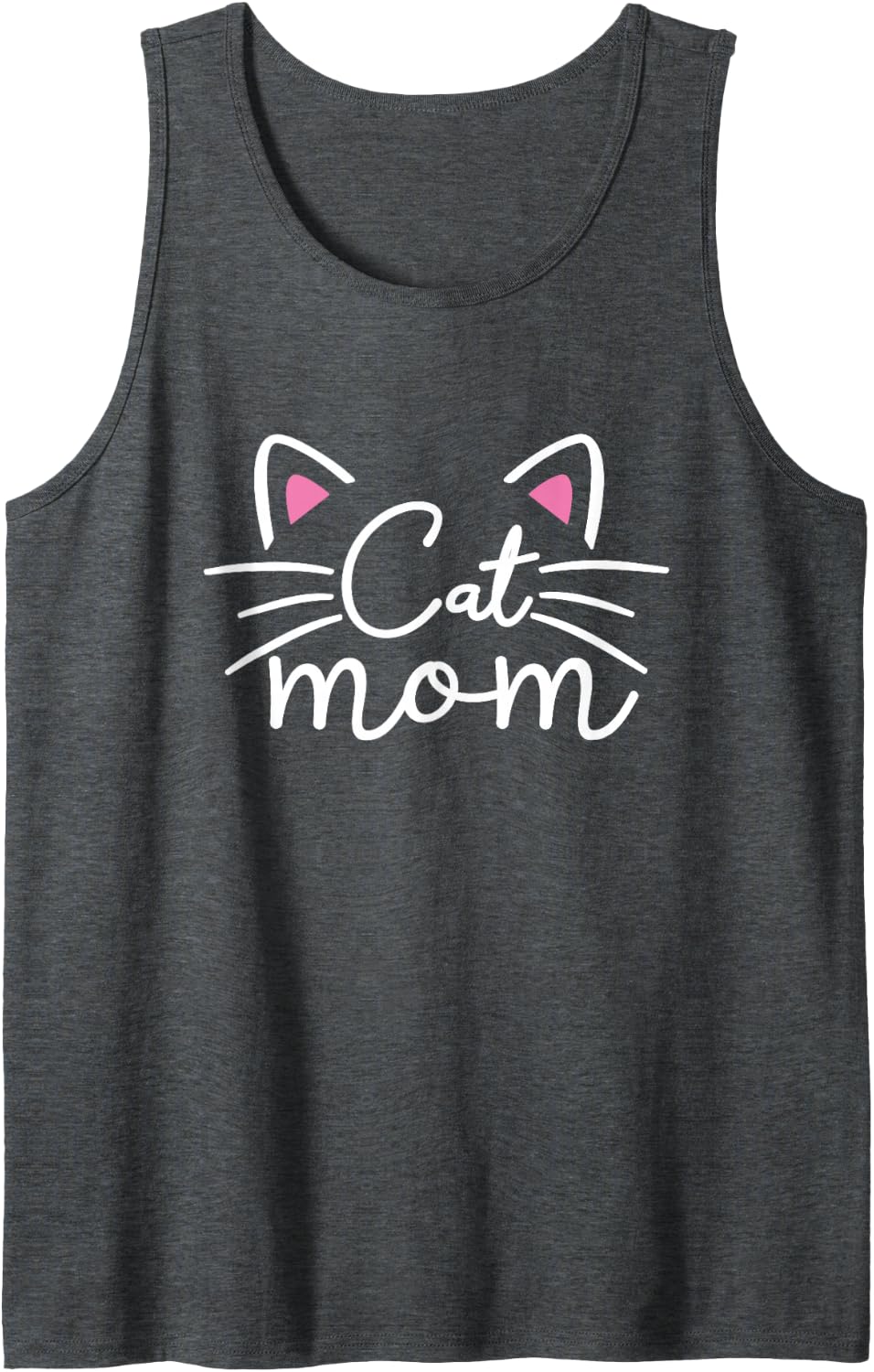 Cat Mom - I Love My Cat - Cat Mom Great Gift Idea - Classic Sleeveless Tank Top - Dark Heather Grey