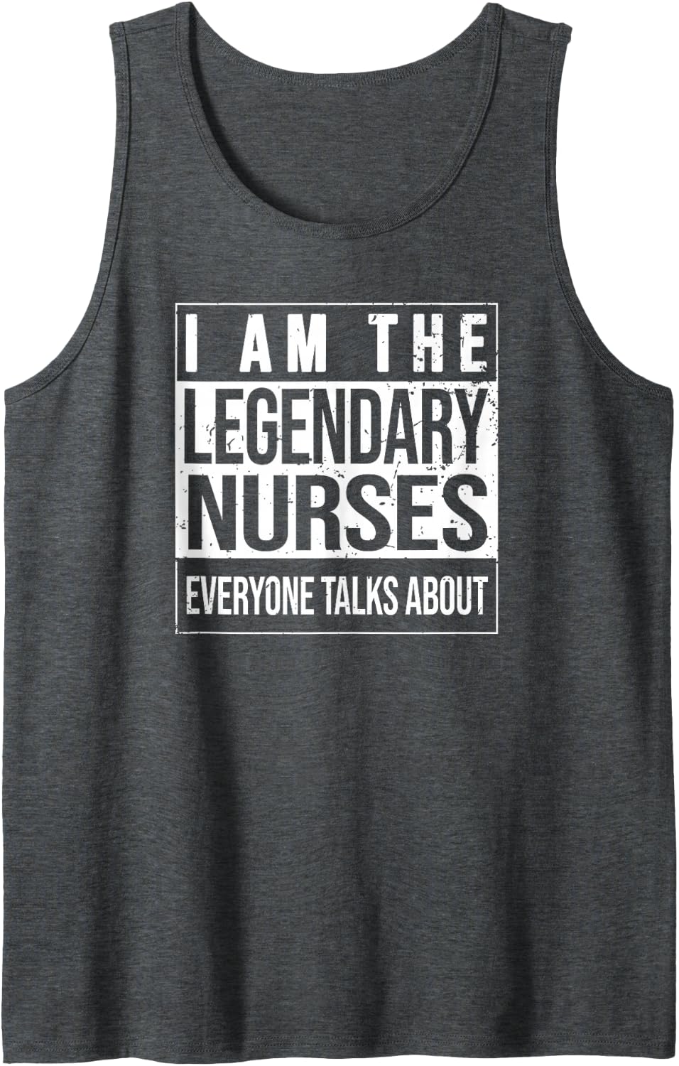 Nurse-Practitioner Birthday Born Nurses Sleeveless Tank Top - Dark Heather Grey