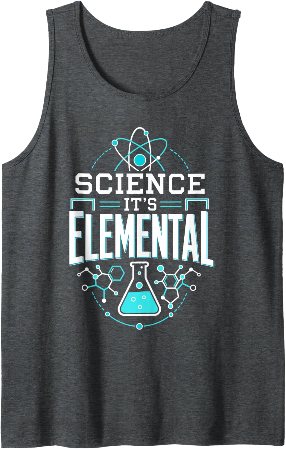 Elemental Science Chemistry Physics Laboratory Sleeveless Tank Top - Dark Heather Grey