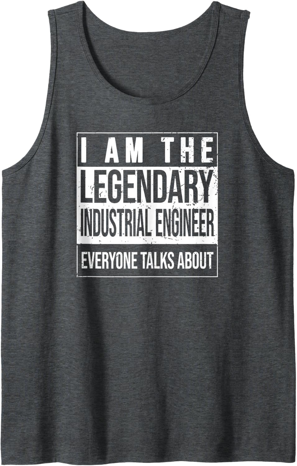 Engineering Birthday Born Industrial-Engineer Sleeveless Tank Top - Dark Heather Grey