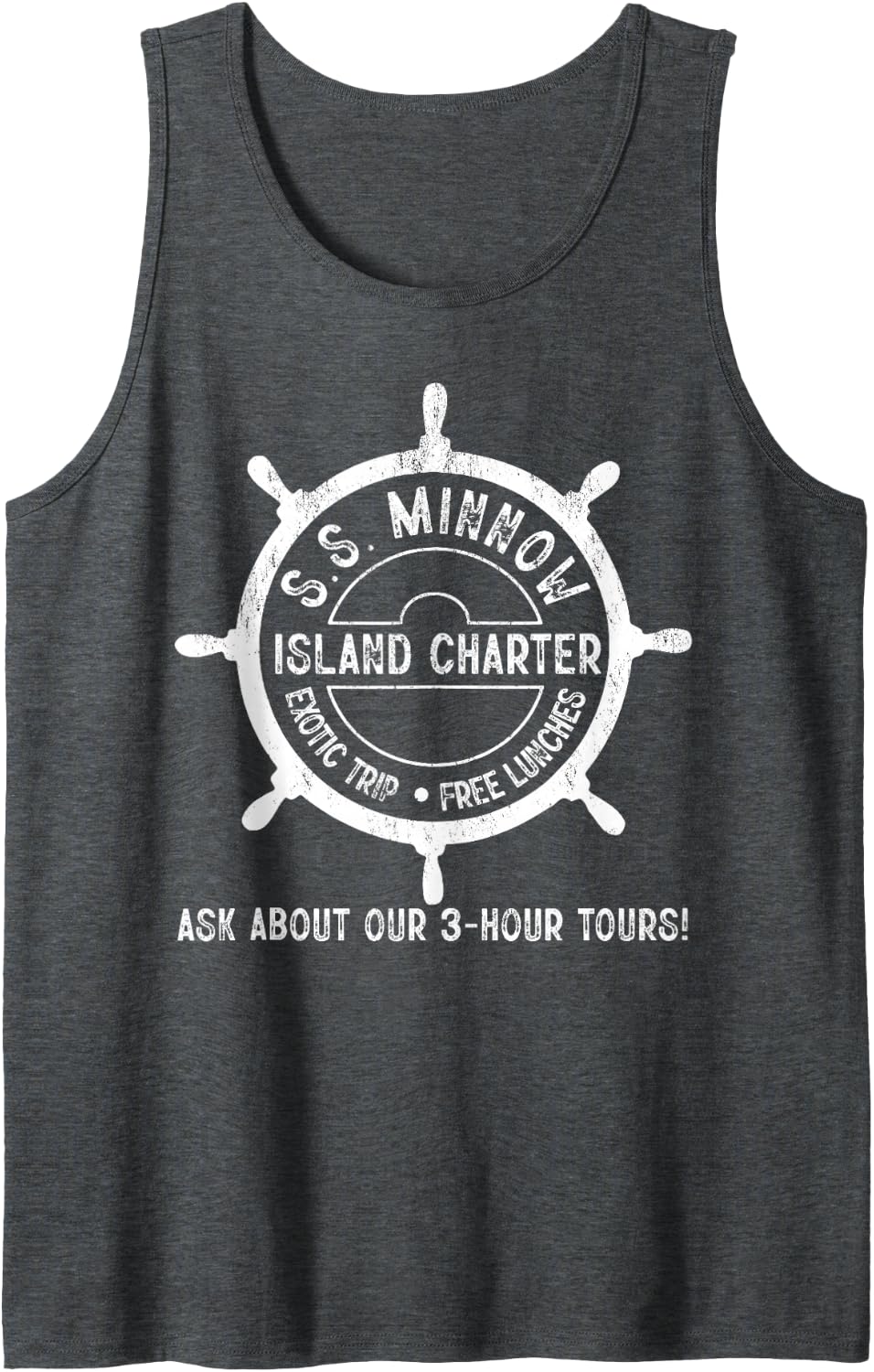 S.S. Minnow Tour Vintage Tank Top - Dark Heather Grey