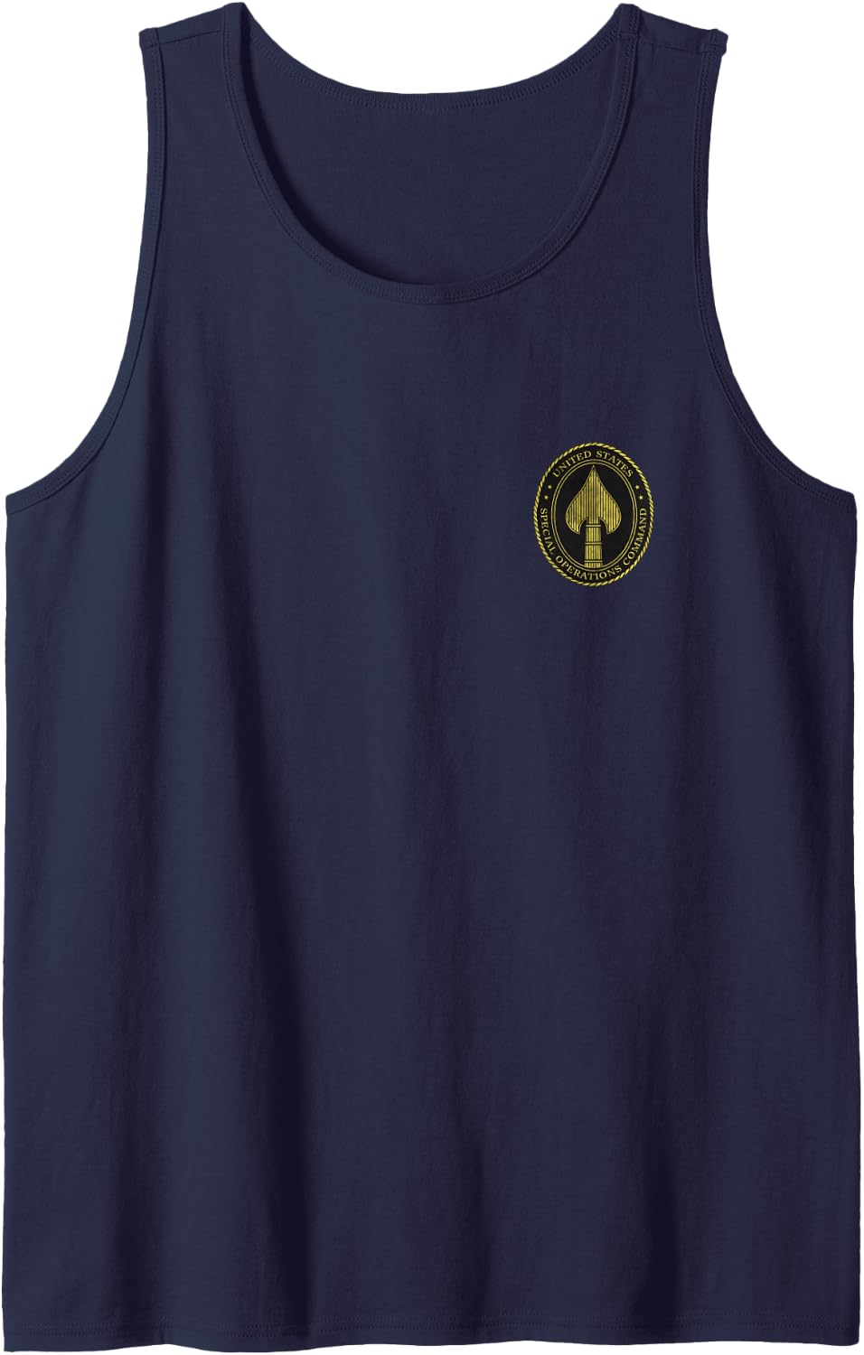 US Special Operations Command USSOCOM Logo Military Veteran Tank Top - Navy Blue